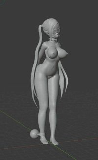3D Print Ready Sexy Nude Bondage Linda Anime Girl HQ 3D- Cults