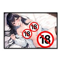 Anime Girl Big Boobs Naked Women Picture Home Decor Wall Art Posters Canvas Printings Painting Boys Room Decoration