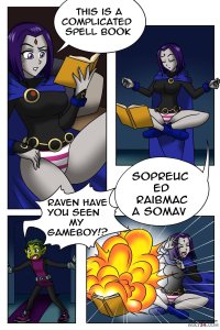 Beastboy Raven swap bodies porn comic