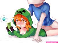 creeper girl naked minecraft