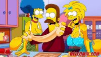 Orgy with hot asses from the Simpsons!