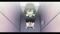 Anime woman has diarrhea