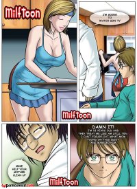 Porn comics Suprizing. Chapter 1. MILFToon. Erotic comic guy began to