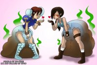 Anime Diaper Girls Pooping