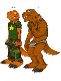 Fatherson dino fun times