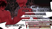 MY HERO ACADEMIA Threesome Bakugou and Deku Fuck you Together!