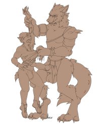 Werewolf TF comic porn