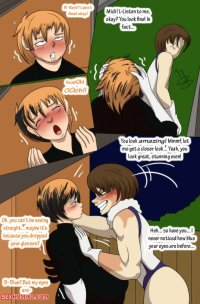 Porn comic Heroic Costume Changes. Gender Bender Erotic comic and turned into