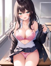 Mini illustrations of half-naked JK bishojo by Namachoco1129 on DeviantArt