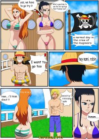 Cyberon X: Page 1 of the one piece hentai comic I upload it now because I was doing a remake