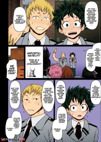 Porn comics POPPIN GIRLS Color. My Hero Academia. Erotic comic seduced two guys