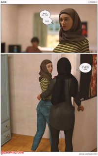 Porn comic Alpha. Chapter 2. LoseKorntrol Hijab 3DX. Sex comic busty brunette beauty