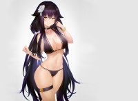 Download wallpaper girl hot sexy Anime boobs purple breasts cute section seinen in resolution 1920x1408