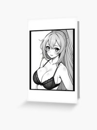 Enchanting Anime Art Waifu Material Sexy Hot Naked and Cute Anime Kawaii Girls with Big Boobs Greeting Card for Sale by CelestialChicC