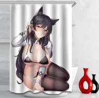 Anime Big Breasts Big Ass Girl Nude Print Shower Curtain Bathroom Supplies Waterproof Bathroom Decoration with Hook : Amazon.ca: Home