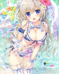 Art Ecchi Academy on X: sexy hot tits beach ecchi anime