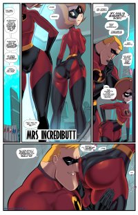 Elastigirls elastic pussy being penetrated by Mr. Incredible