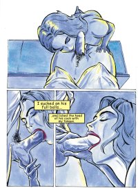Horny cartoon lesbians lick each over and inserting fingers in wet comic pussy