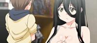 Busty anime girl sucks a dick and gets shagged deeply
