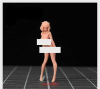 1:64 Naked Anime Girl Scene Props Mini Doll Figures Model Fit Cars Vehicles Toys