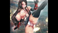 Anime girl with huge boobs and juicy pussy