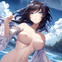 Naked anime girl running by ObsidianPlanet on DeviantArt