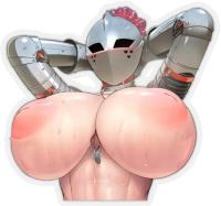 : Adult Anime StickerSexy WomenNakedBoobsBig BoobsBig TitsBig BreastNaked Anime GirlNude GirlVinyl StickersE197 2x2 Transparent
