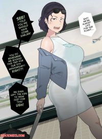 Porn comic Anniversary Vacation. NTRMAN Sex comic brunette MILF went