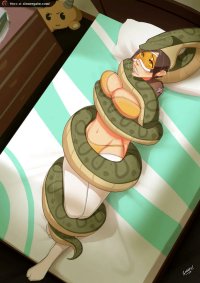 animal snake impregnates girl hentai