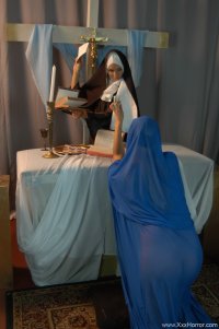 Muslim Nun Quran Bible Fuck