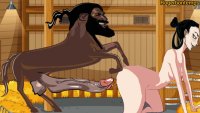 Centaure Avec Une Bite Monstre Baise Fille De La Ferme Dessin Animé Hentai Animation Porno