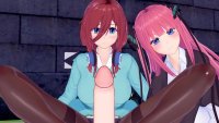 Los Quintuplets Por Excelencia POV Tro Sexo Con Miku Y