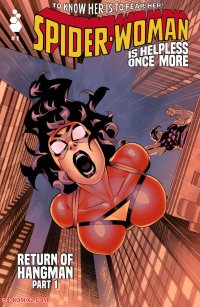 Porn comic SpiderWoman. Telikor Sex comic busty brunette put