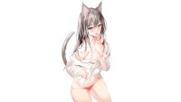 Download wallpaper girl sexy cleavage Anime pussy boobs pretty kitty section seinen in resolution 3840x2160