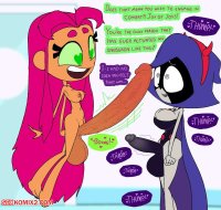 Porn comic Starfire Raven. Googabutt Sex comic with a big