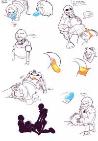 Sans x Frisk x Papyrus comic porn