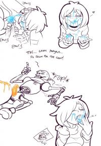 Sans x Frisk x Papyrus comic porn