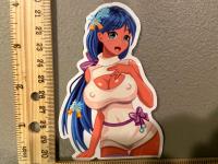 New Sexy Anime Girl Woman Big Boobs Ass Bikini Cute Meme Decal Sticker Car Truck