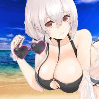 Steam Workshop::Sexy anime girl with huge boobs on beach by 4lienCZ