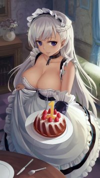 Big Tits Anime Maid Nut-Busting Post