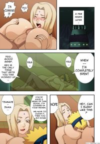 Tsunade and Naruto comics: Tsunade and Naruto are plowing in the office and nearly get unloaded by Shizune!