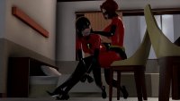 The Incredibles: Helen Parr slapping Violets ass Full Video