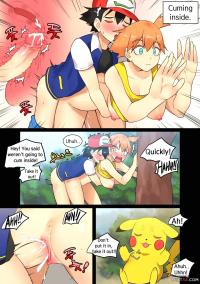 Ash x Misty Trip with Pikachu porn comic
