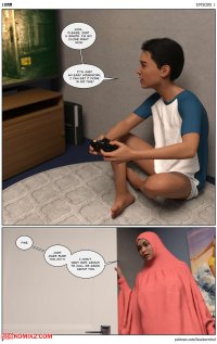 Porn comic 10 AM. Chapter 1. LoseKorntrol Hijab 3DX. Sex comic busty brunette MILF