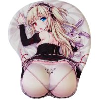 custom 3d ergonomic silicone gel mousepad