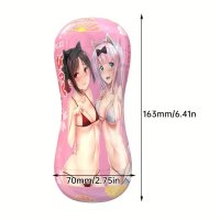 Lip Vagina Double Head Open Design Male Masturbation Cup