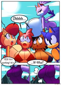 Sonic Girls Breast Expansion porn comic