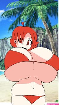 Jennys Hypnotic Beach Boob Inflation: Part 1 by TsukiEclipse on DeviantArt