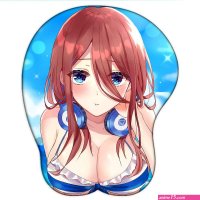 Anime Boobs Mat Go-toubun No Hanayome Nakano Miku Sexy Big Breast 3D M