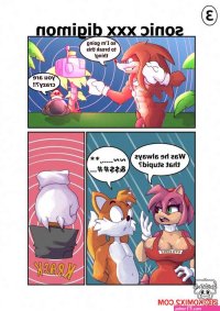 Porn comics Sonic XXX Digimon. IoshiAzul Erotic comic got horny as